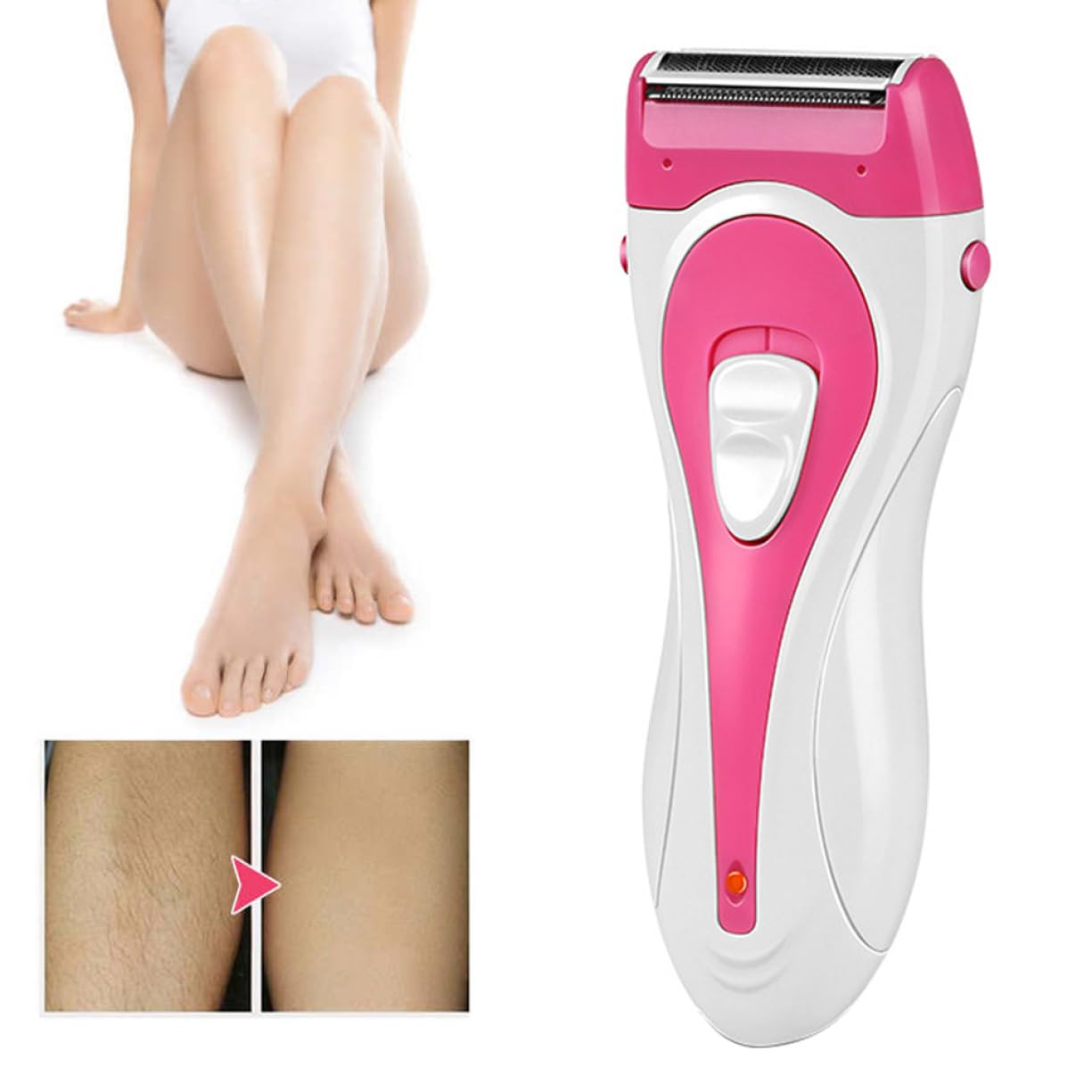 Electric Lady Shaver & Epilator for Women - Painless Hair Removal for Legs, Arms, Underarms & Full Body - Rechargeable Cordless Trimmer for Smooth Skin - Perfect for Travel, Gym & Home Use