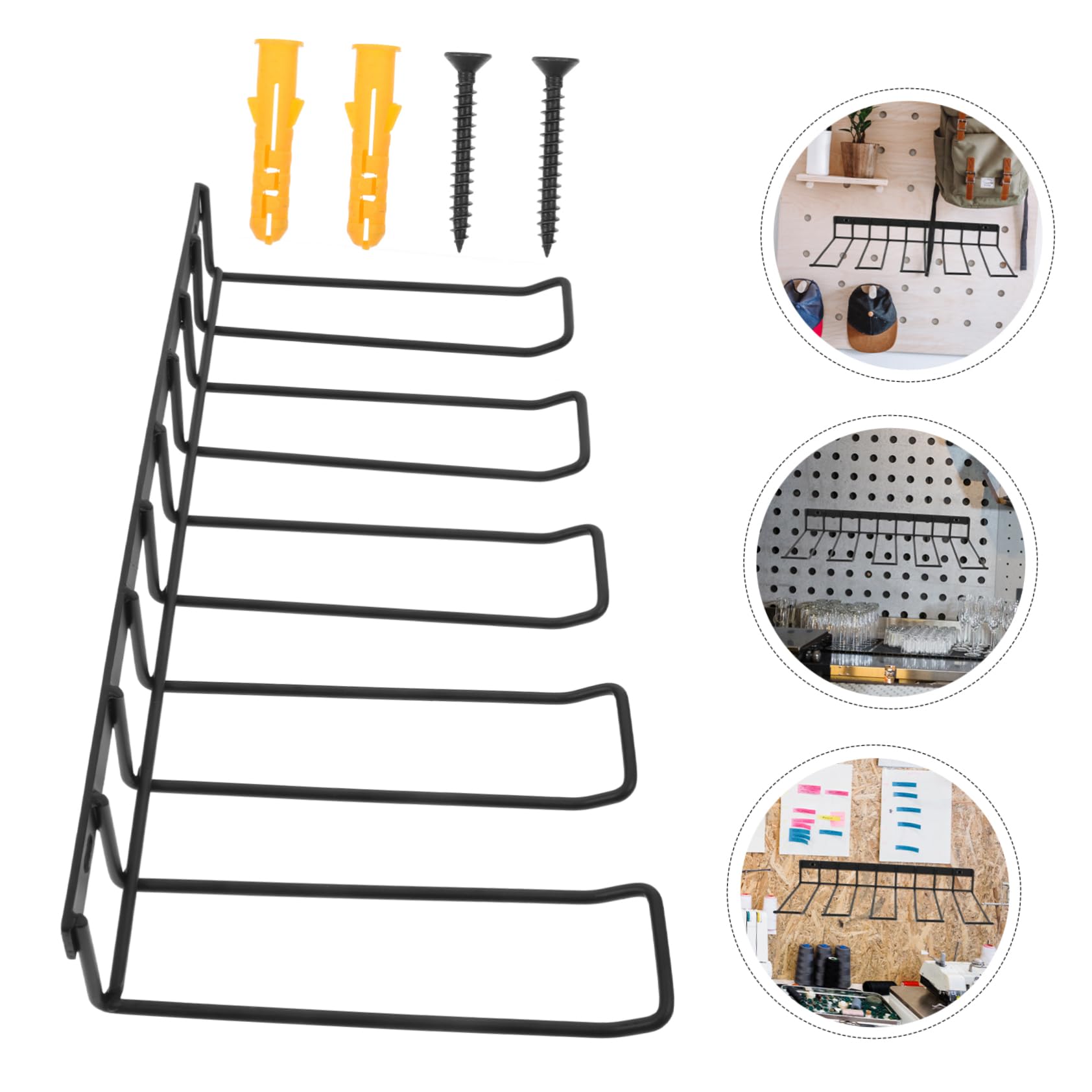 Angoily Electric Drill Storage Rack - Iron Tool Organizer for Cordless Drills in Workshop