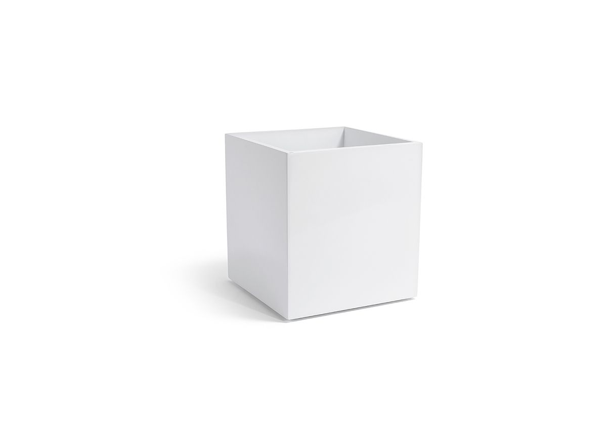 FOH New York Cube Waste Basket - 8 Quart (2 Pack) - Stylish Small Trash Can for Office, Bathroom, or Bedroom - Perfect for Home & Office Use