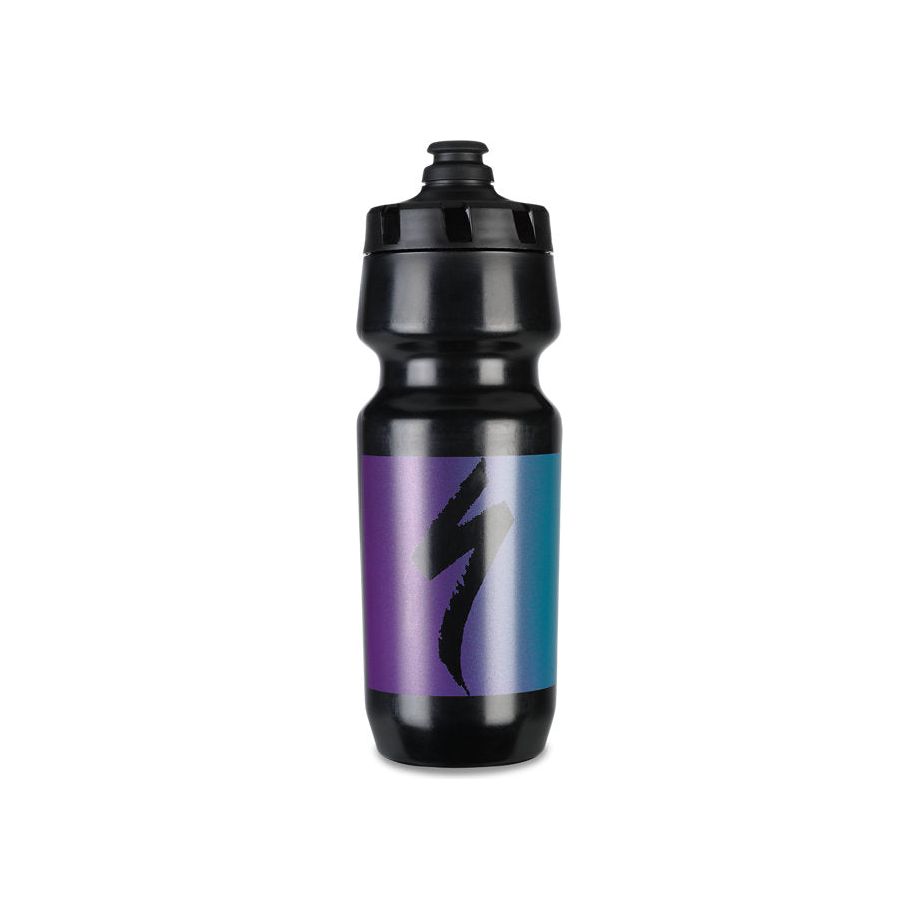Specialized Big Mouth Water Bottle 24oz - Black, Purple & Blue Hero Fade - Insulated Stainless Steel Cycling & Gym Water Bottle for Sports, Hiking & Outdoor Activities