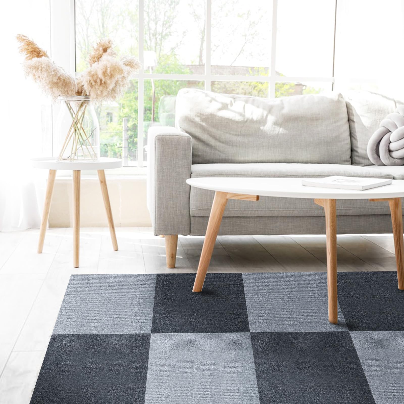 Non-Slip Self-Adhesive Carpet Tiles 24