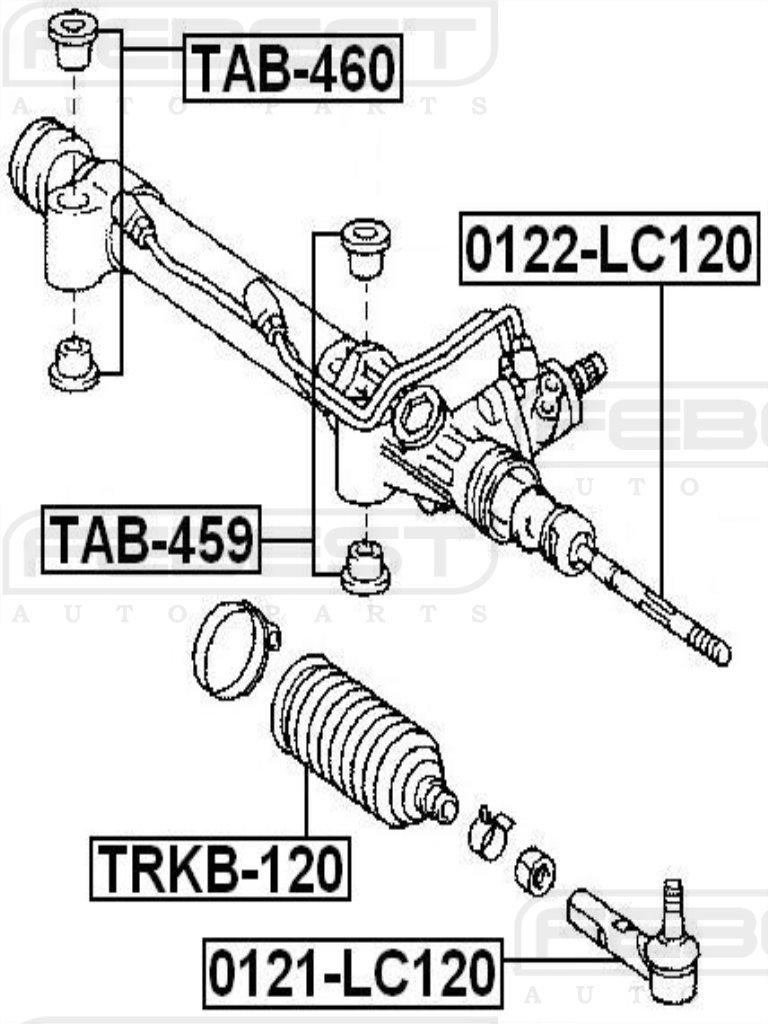 45535-26030 Steering Gear Boot Replacement for Toyota - Durable & Precise Fit - Ideal for Off-Roading & Daily Commuting