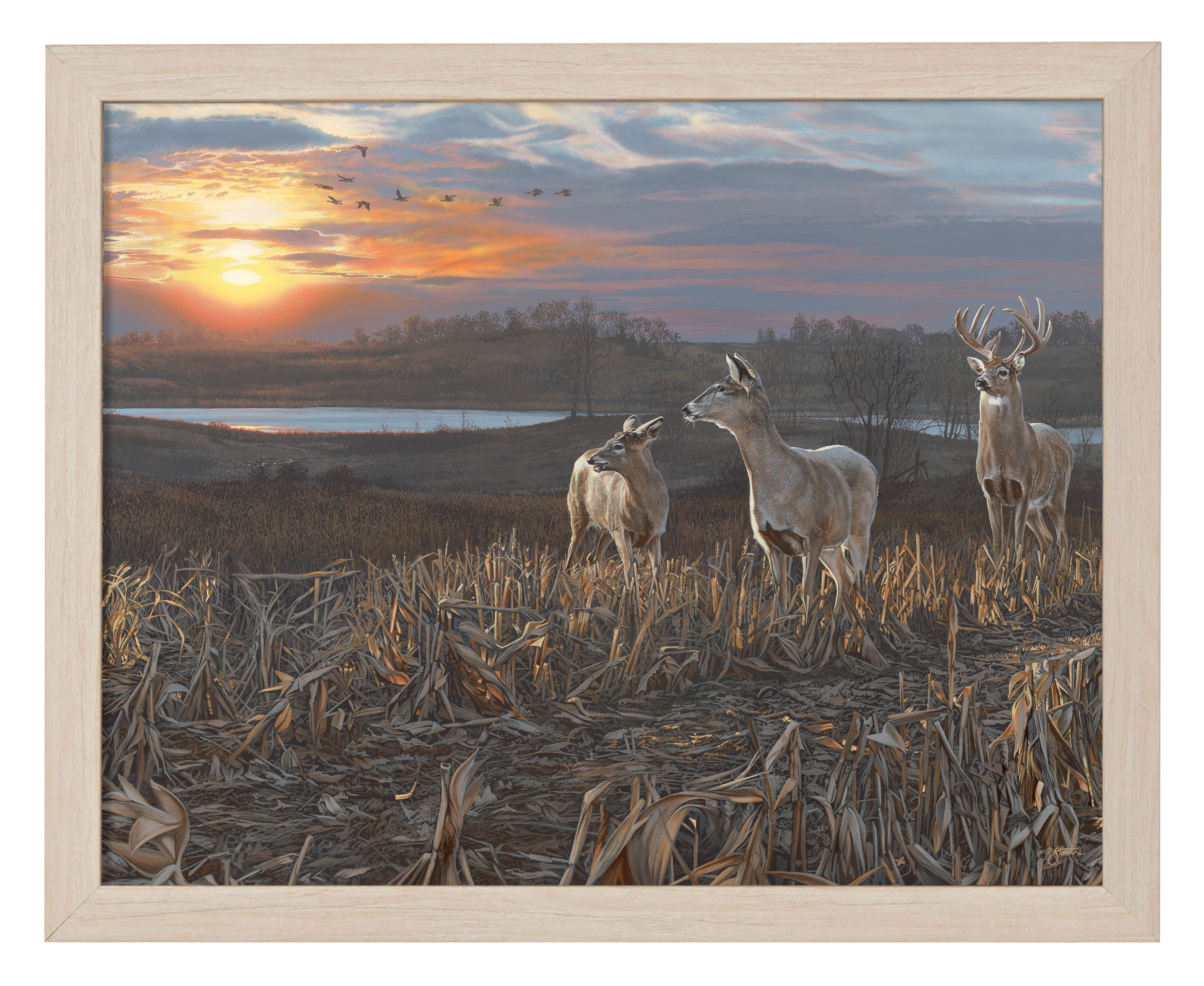 Evening Glow Art Prints - Stunning Wall Decor for Living Room, Bedroom & Office | Sunset Landscape Paintings for Home & Gift