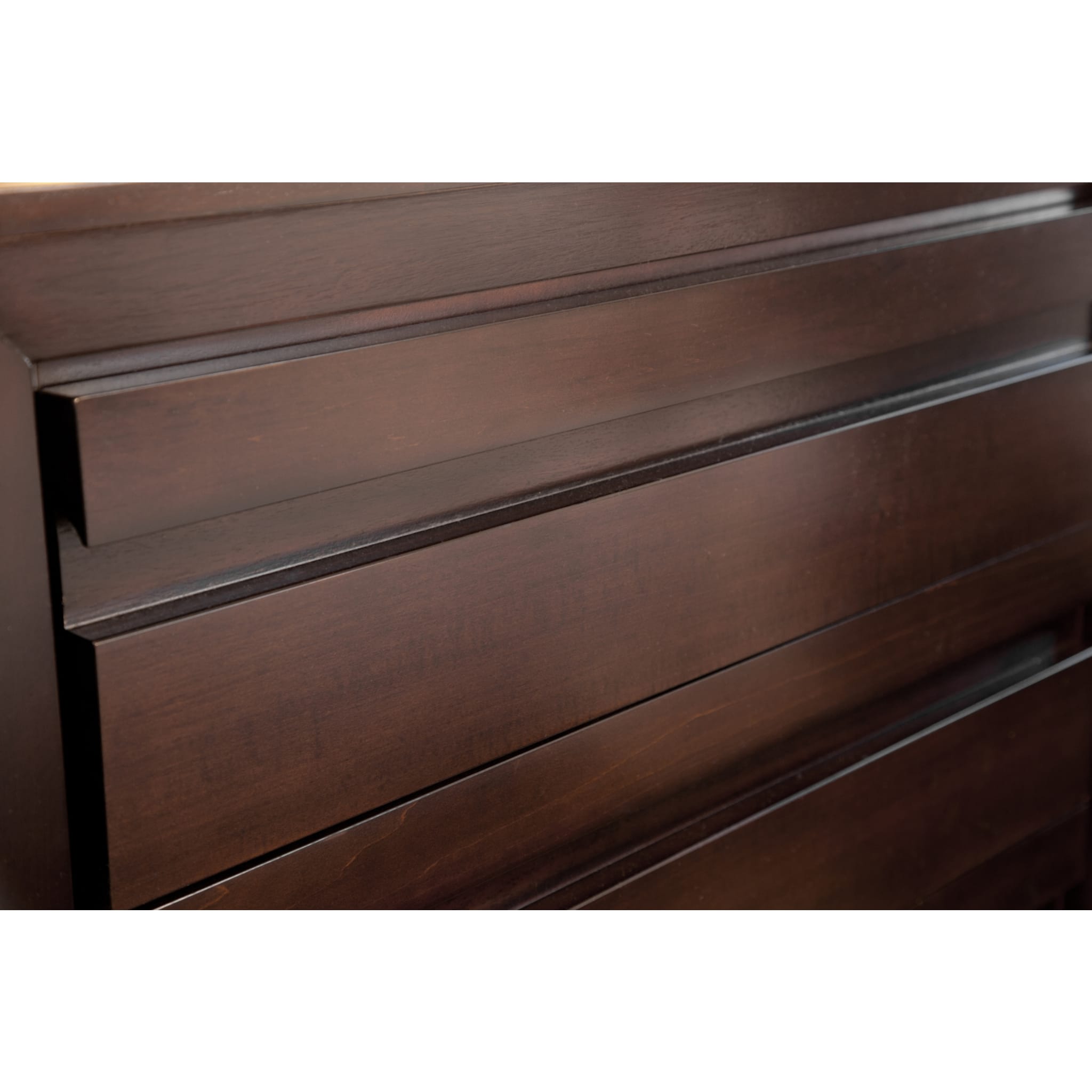 Chocolate Brown Element Dresser - Modern Wooden 5-Drawer Chest for Bedroom & Living Room Storage (2024) | Perfect for Organizing Clothes, Blankets & Home Essentials