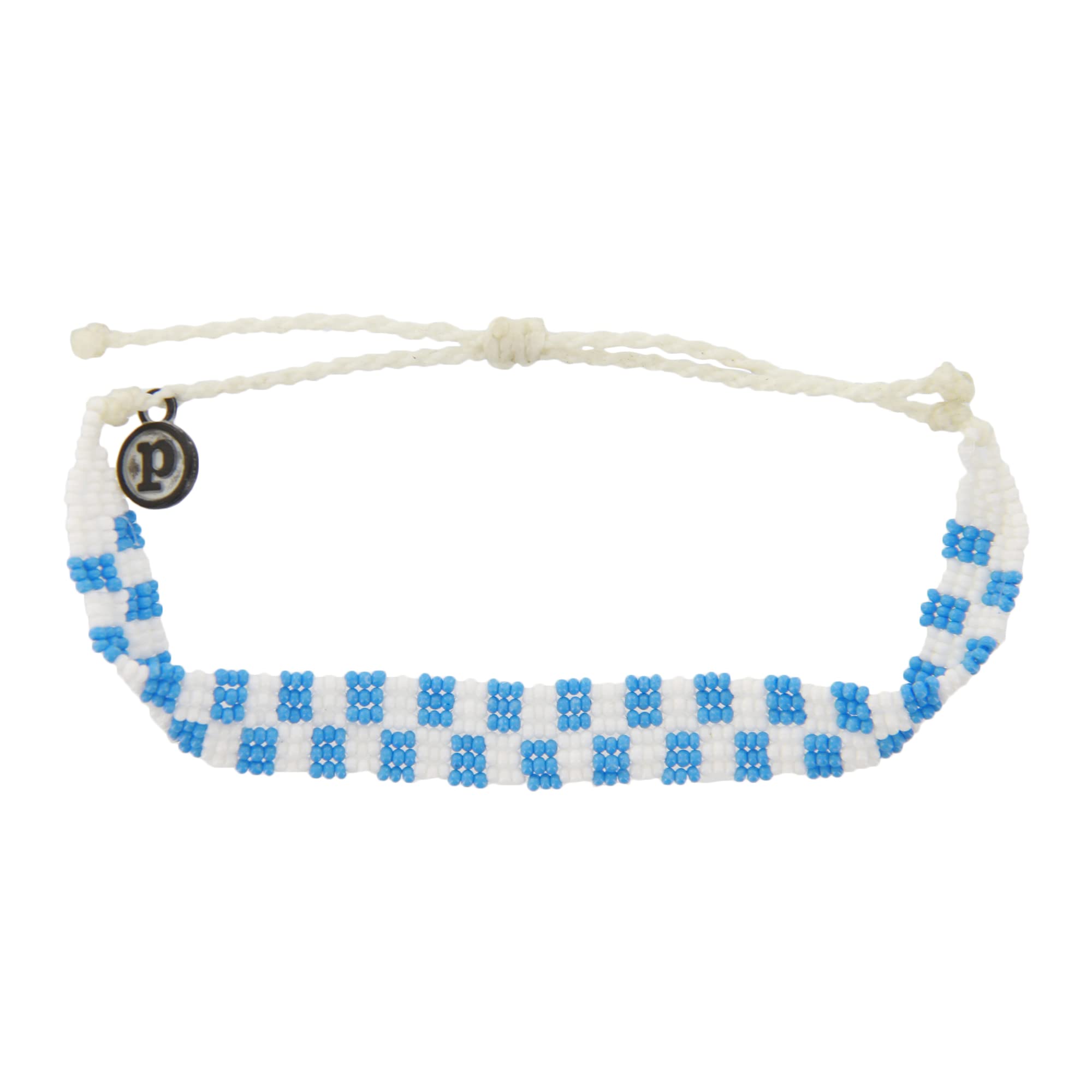 Pura Vida Bracelets Set of 3 - Stackable Circle & Bow Checkerboard Bracelets for Women | Summer Fashion Accessories | Boho Chic String Bracelets | Perfect for Beach Vacation, Music Festivals & Everyday Wear