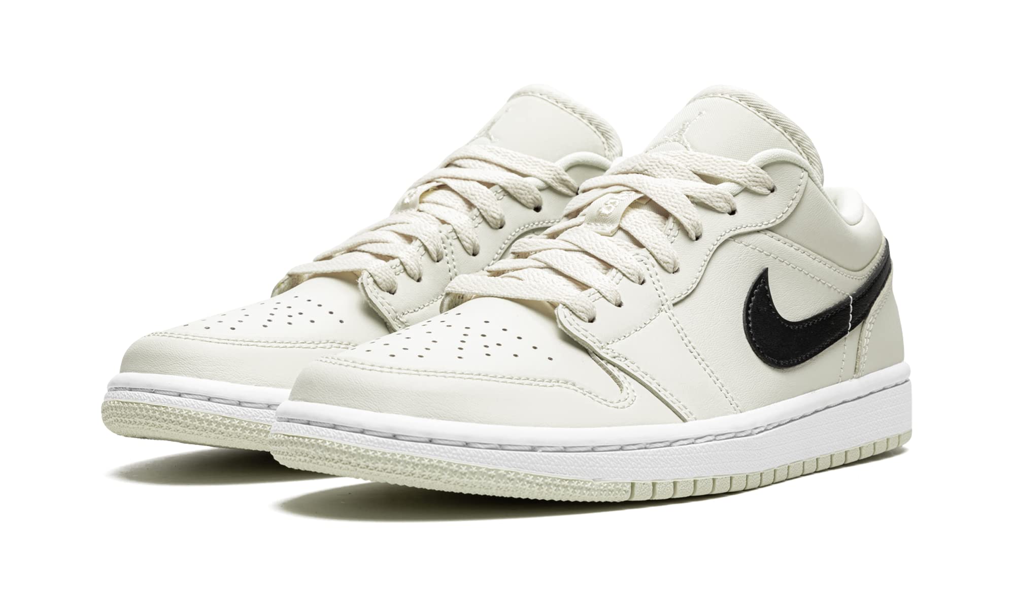 Nike Jordan WMNS Air Jordan 1 Low DC0774 121 Coconut Milk/Black-White Women's Sneakers Size 9.5W - Comfortable Casual Shoes for Women, Perfect for Daily Wear, Gym & Street Style