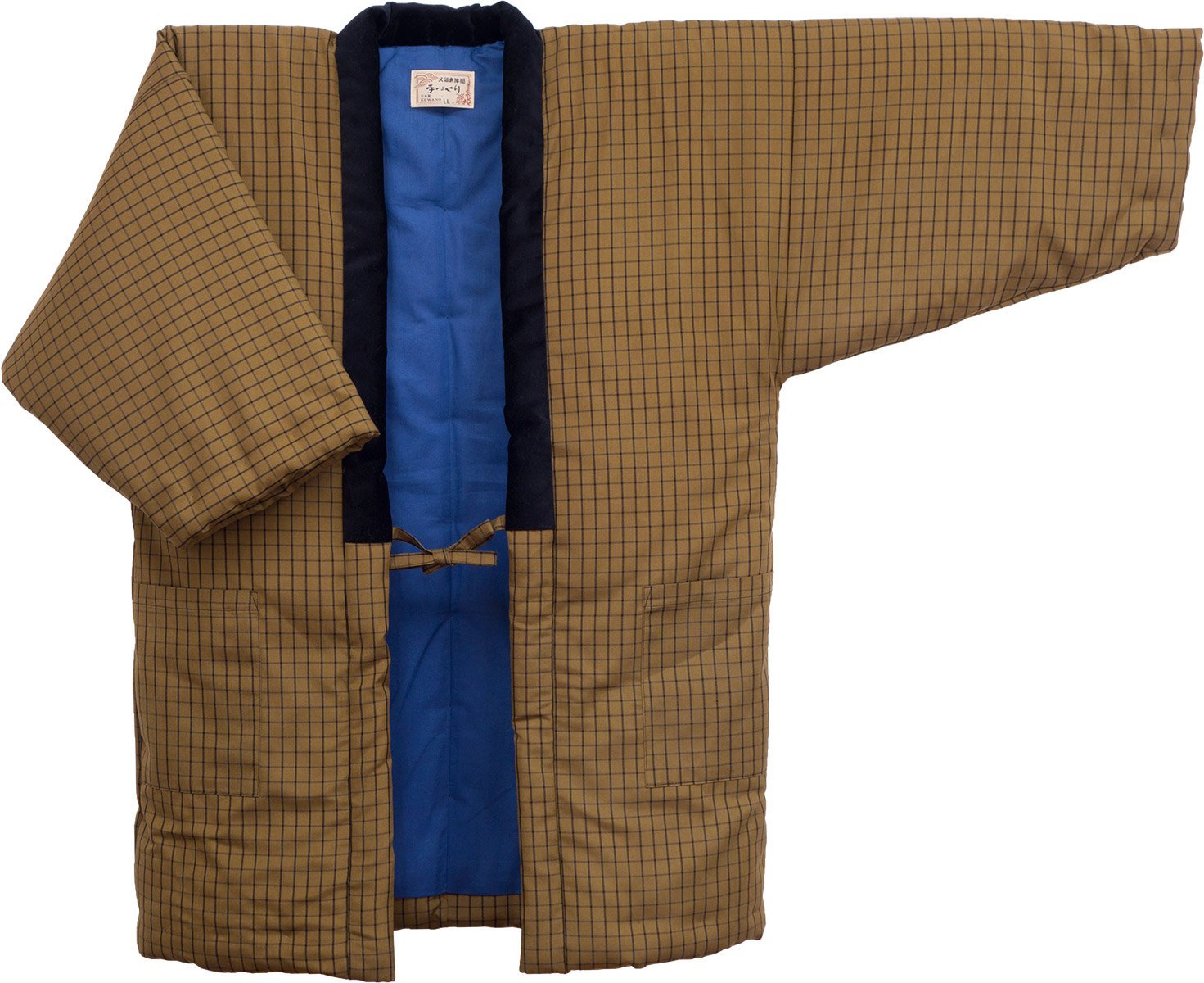 Japanese Cotton Kimono-Style Jacket for Men - X-Large Size | Traditional Hanten Coat | Comfortable & Stylish Loungewear for Home, Yoga & Casual Outings
