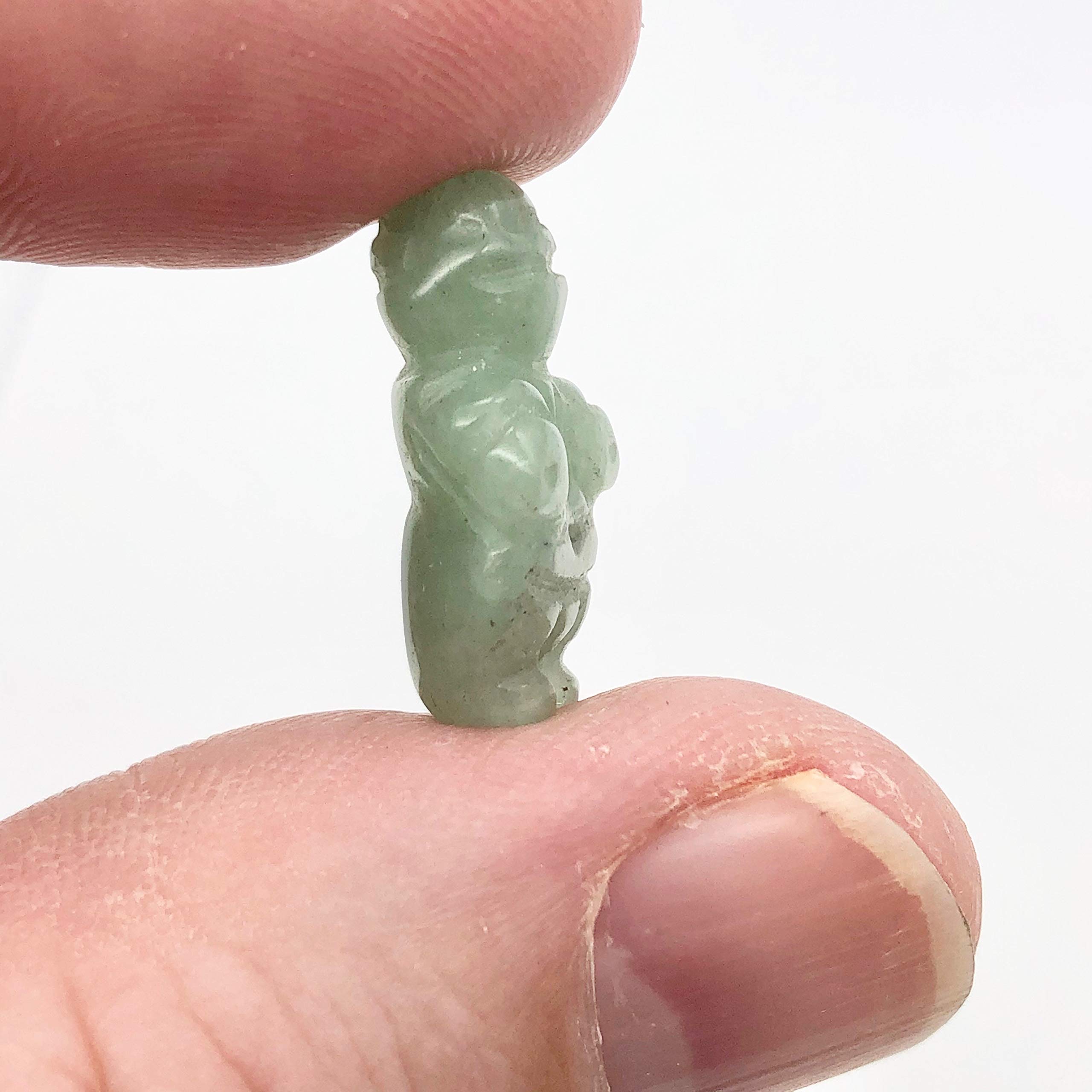 Hand Carved Aventurine Goddess of Willendorf Figurine - Ancient Fertility Statue, Spiritual Home Decor, Meditation & Yoga Altar Piece