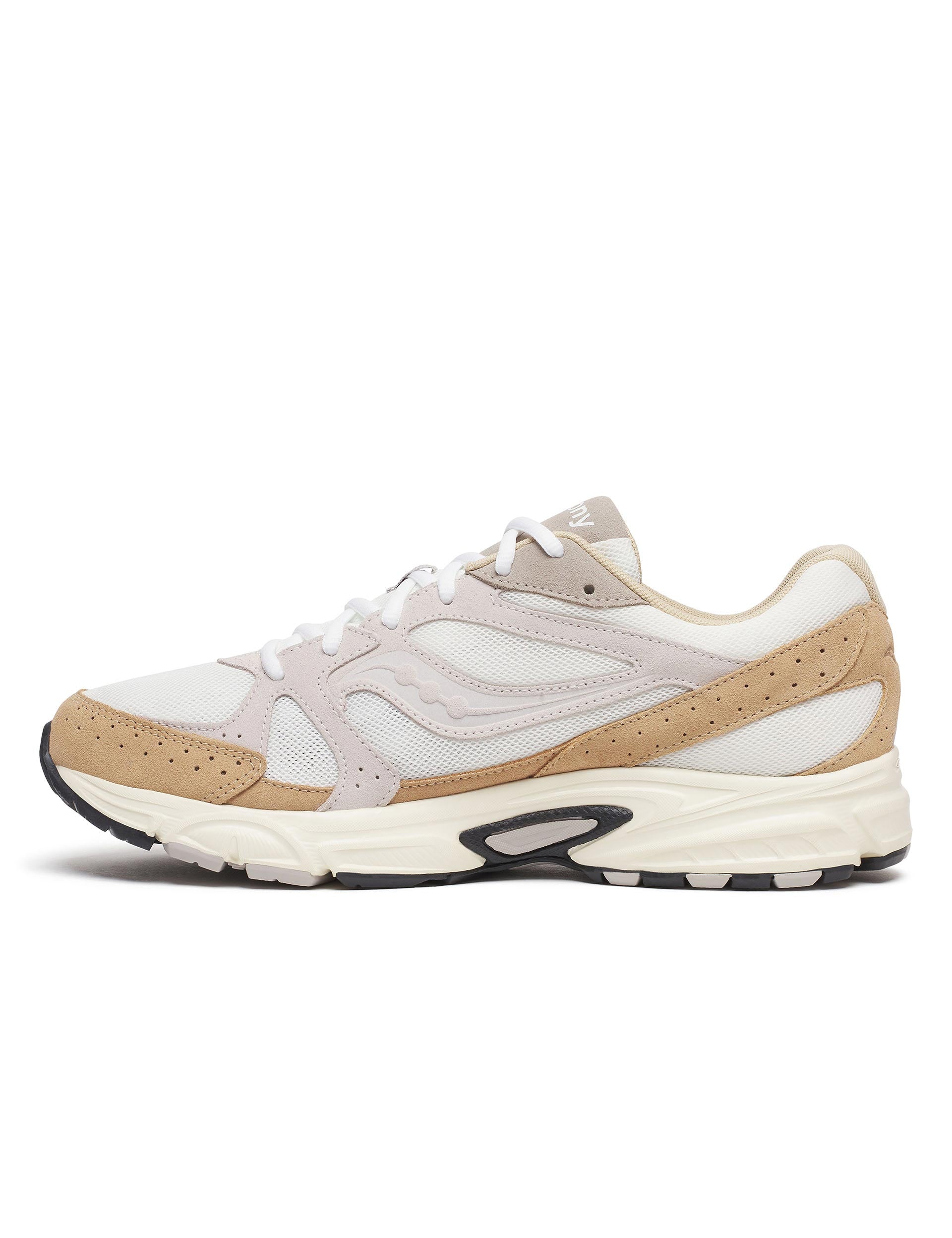 Millennium Suede White/Sand Women's Sneakers - Comfortable Casual Shoes for Walking, Running & Everyday Wear