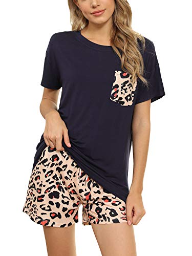 Leopard-navy Blue
