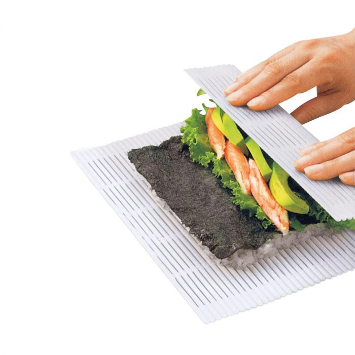 Non-Stick Sushi Rolling Mat - Premium Bamboo Sushi Maker for Perfect Homemade Sushi - Ideal for Sushi Parties, Meal Prep & Japanese Cooking