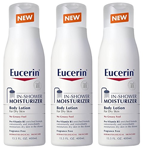 Eucerin In-Shower Body Lotion - 13.5 oz (3 Pack) | Moisturizing Skin Care for Dry Skin | Perfect for Post-Shower Hydration & Daily Skin Nourishment