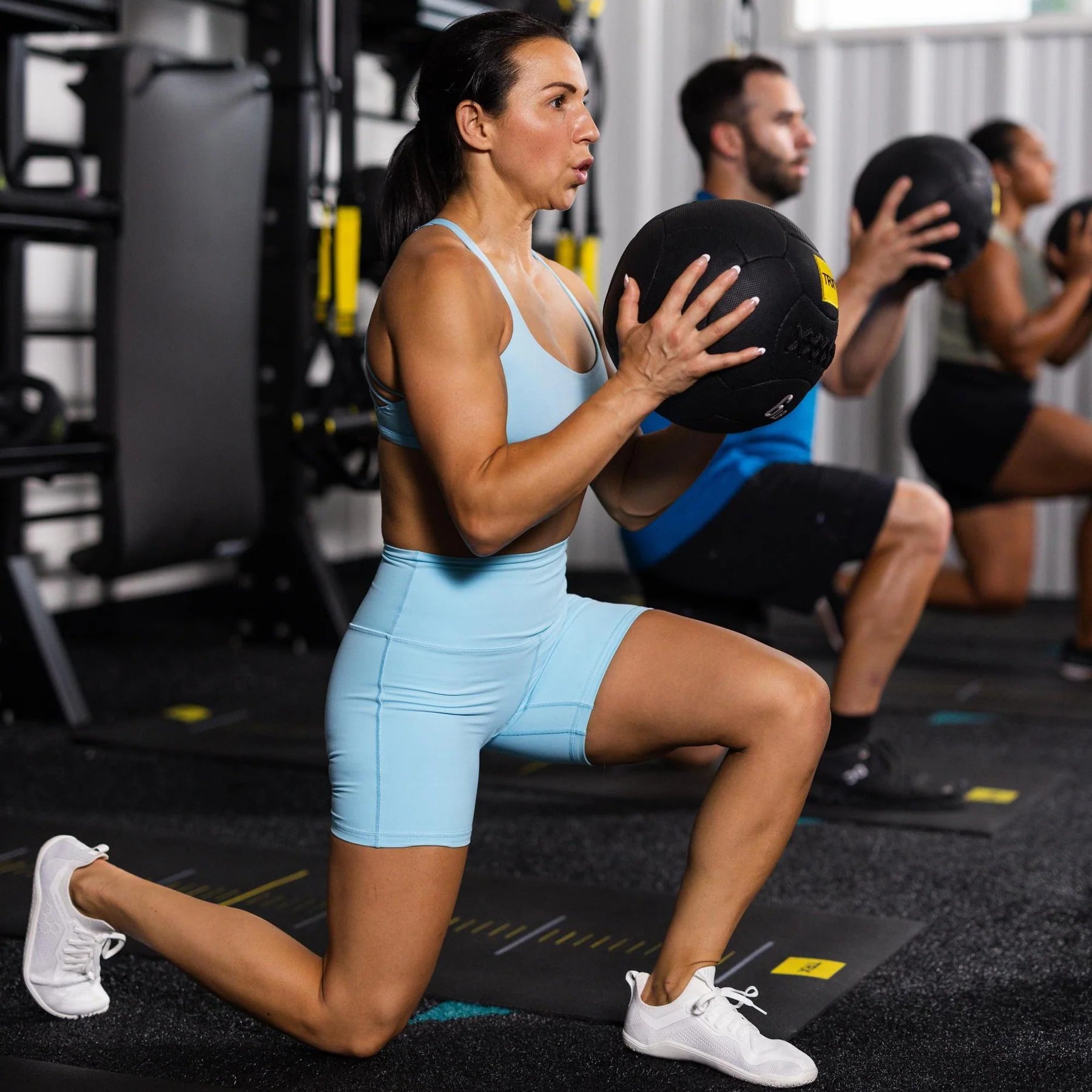 TRX 10 Medicine Ball 12lbs - Premium Weighted Exercise Ball for Strength Training, CrossFit, Yoga & Home Gym Workouts - Perfect for Fitness Enthusiasts & Athletes