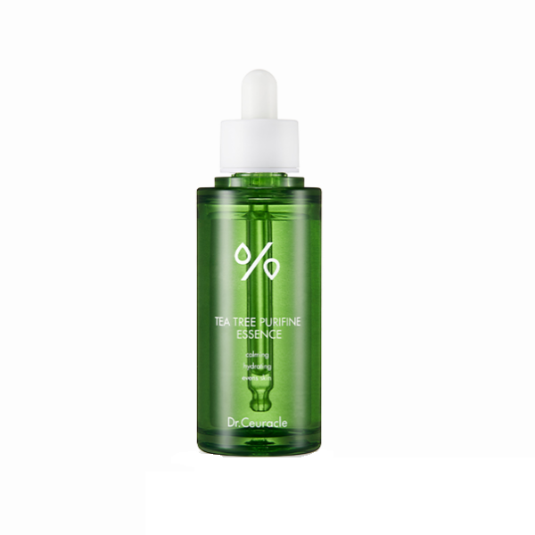 Dr.Ceuracle Tea Tree Purifine Essence - Soothing Acne Treatment for Oily & Sensitive Skin | Korean Skincare for Clear Complexion | Use for Blemish Control & Daily Hydration