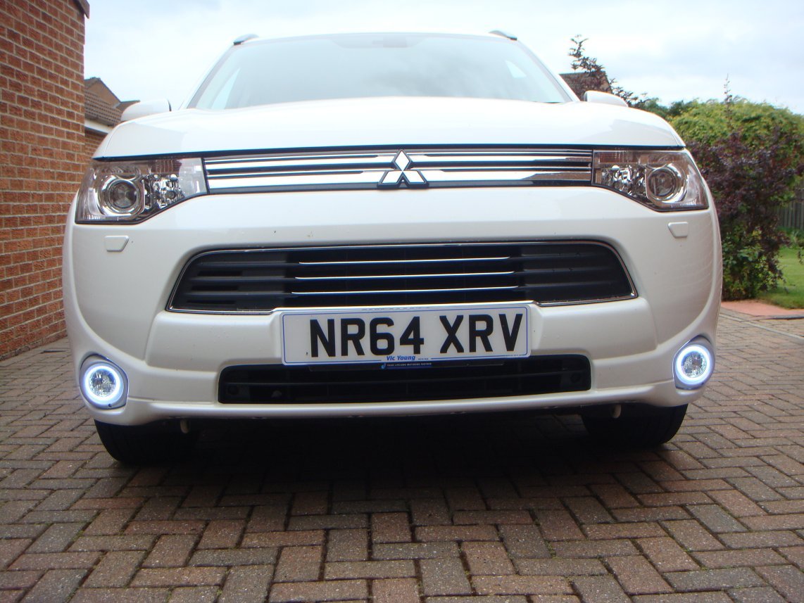 Brand LED Blue Halo Fog Lights for 2013-2020 Mitsubishi Outlander - Durable Weatherproof Off-Road Lighting for Night Driving & Adventure