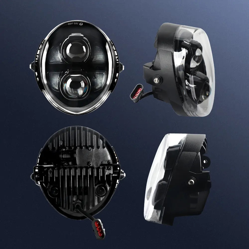 High-Performance LED Headlight with High/Low Beam & DRL for Harley Davidson VRSCAW V-Rod Breakout - Perfect for Night Riding & Enhanced Visibility