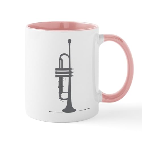 White/Pink Inside - Upright Trumpet Mug