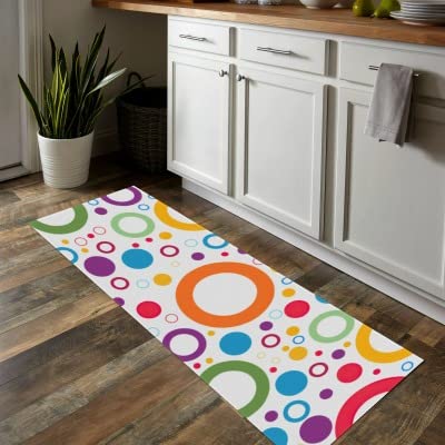 Non-Slip Kitchen Floor Mats for in Front of Sink - Washable Anti-Fatigue Standing Mat with Twill Design - Perfect for Cooking, Dishwashing & Comfortable Standing in Kitchen
