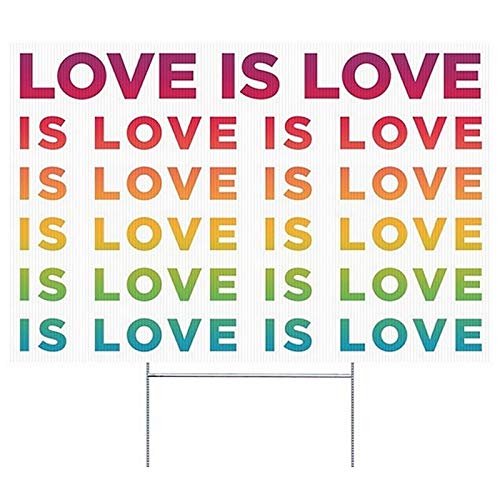 25-Pack Canvas on Demand Gay Pride Lawn Signs - Rainbow LGBTQ+ Yard Decor for Pride Month, Parades & Home Celebration