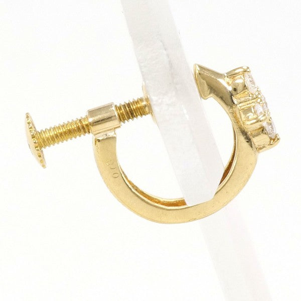 18K Yellow Gold Diamond Stud Earrings for Women - Elegant Single Stone Earrings for Everyday Wear & Special Occasions