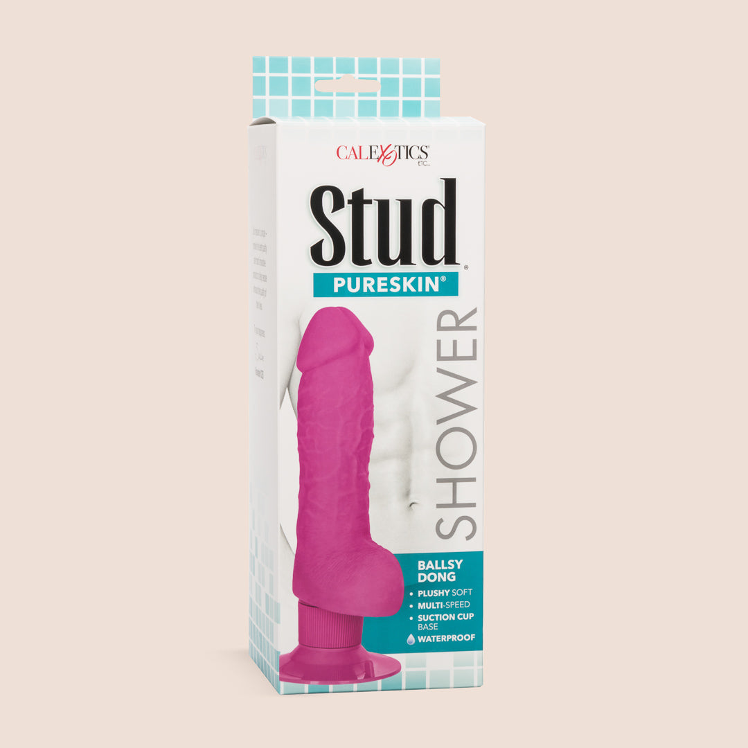 Shower Stud™ Ballsy Dong - Multispeed Waterproof Vibrator for Men | Shower, Bath & Solo Play | Powerful & Discreet Adult Toy
