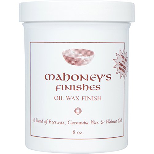 Mahoney's Finishes Walnut Oil Wax - Food Safe, Fast Drying Wood Finish for Salad Bowls, Cutting Boards & Furniture | Natural Wood Protectant for Kitchenware & Home Decor