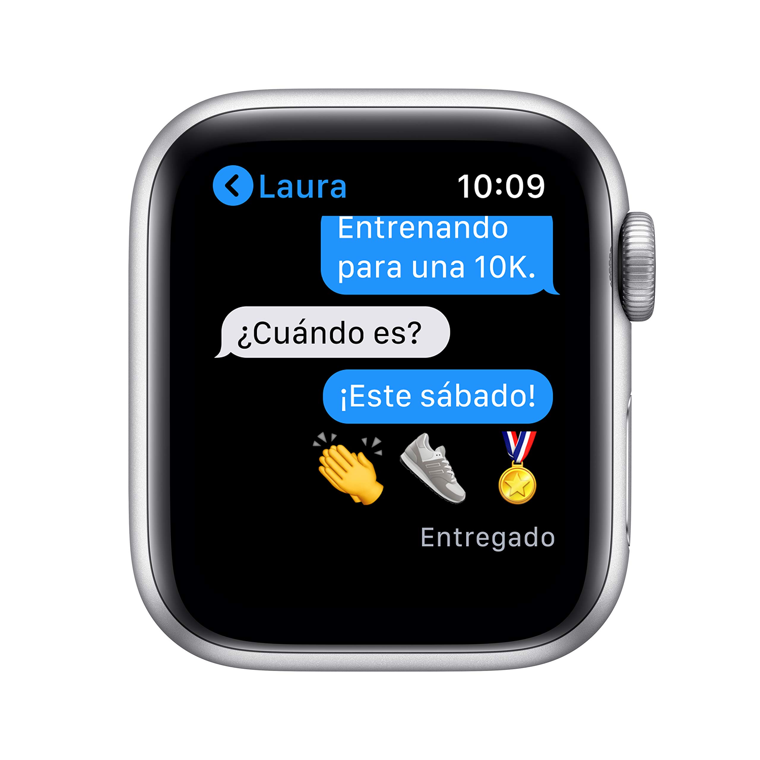 Apple Watch Series 6 (GPS + Cellular, 40mm) - Silver Aluminum Case with White Sport Band (Renewed) | Smart Watch for Fitness Tracking, Heart Rate Monitoring & Phone Calls | Perfect for Running, Swimming & Daily Wear