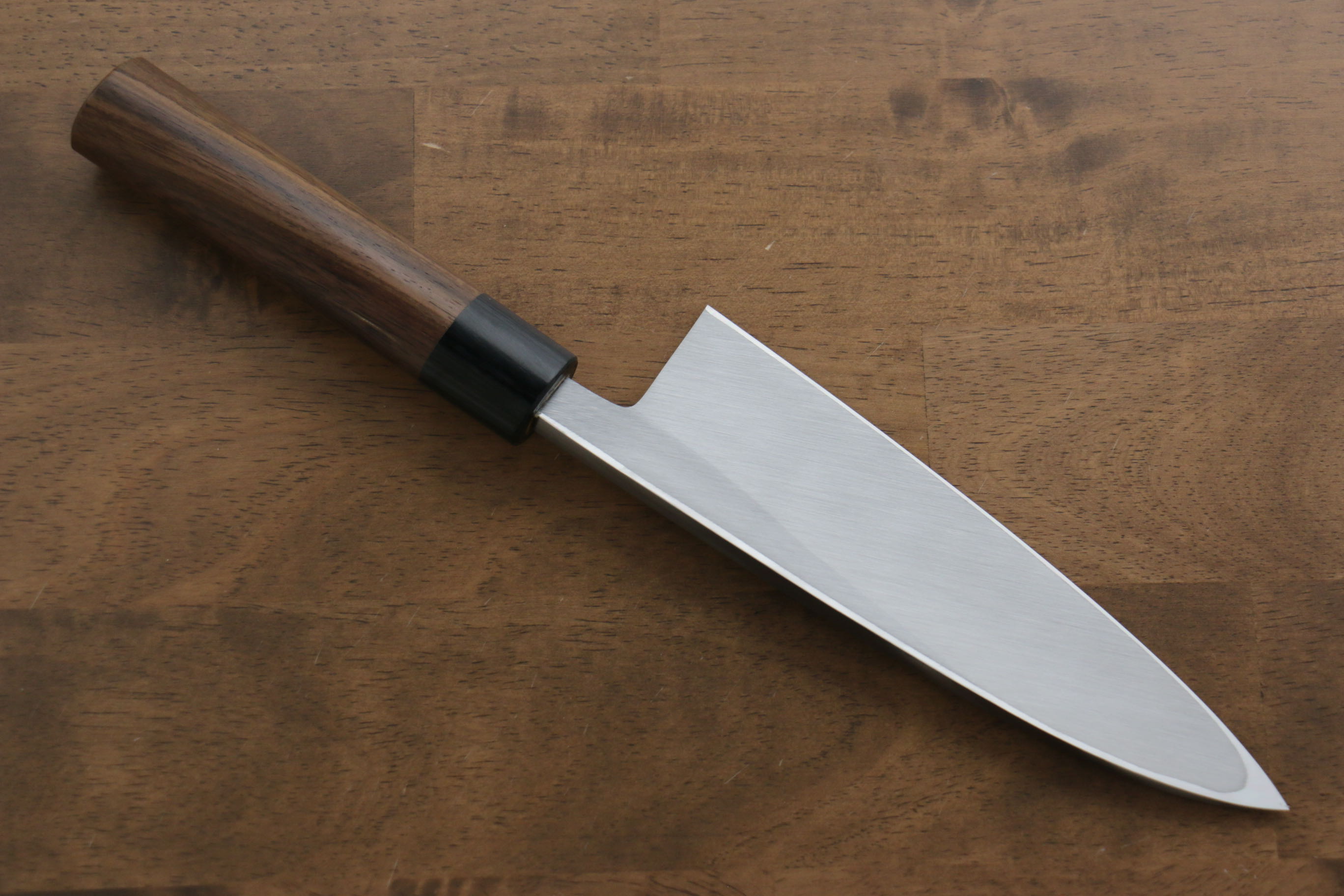 Premium Jikko White Steel No.2 Deba Knife 180mm - Authentic Japanese Chef Knife with Shitan Handle for Sushi, Fish Filleting & Professional Kitchen Use