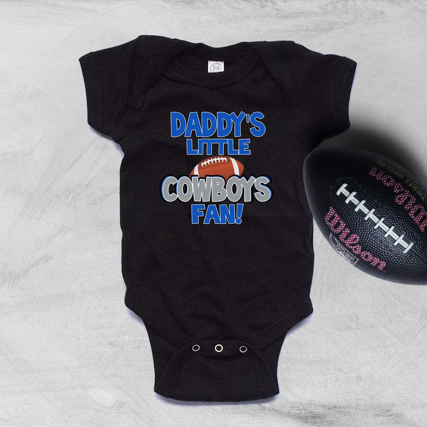 Daddy's Little Cowboys Fan Bodysuit - Adorable NFL Baby Onesie for Boys & Girls | Perfect for Game Day, Family Photos & Cowboys Fan Gifts