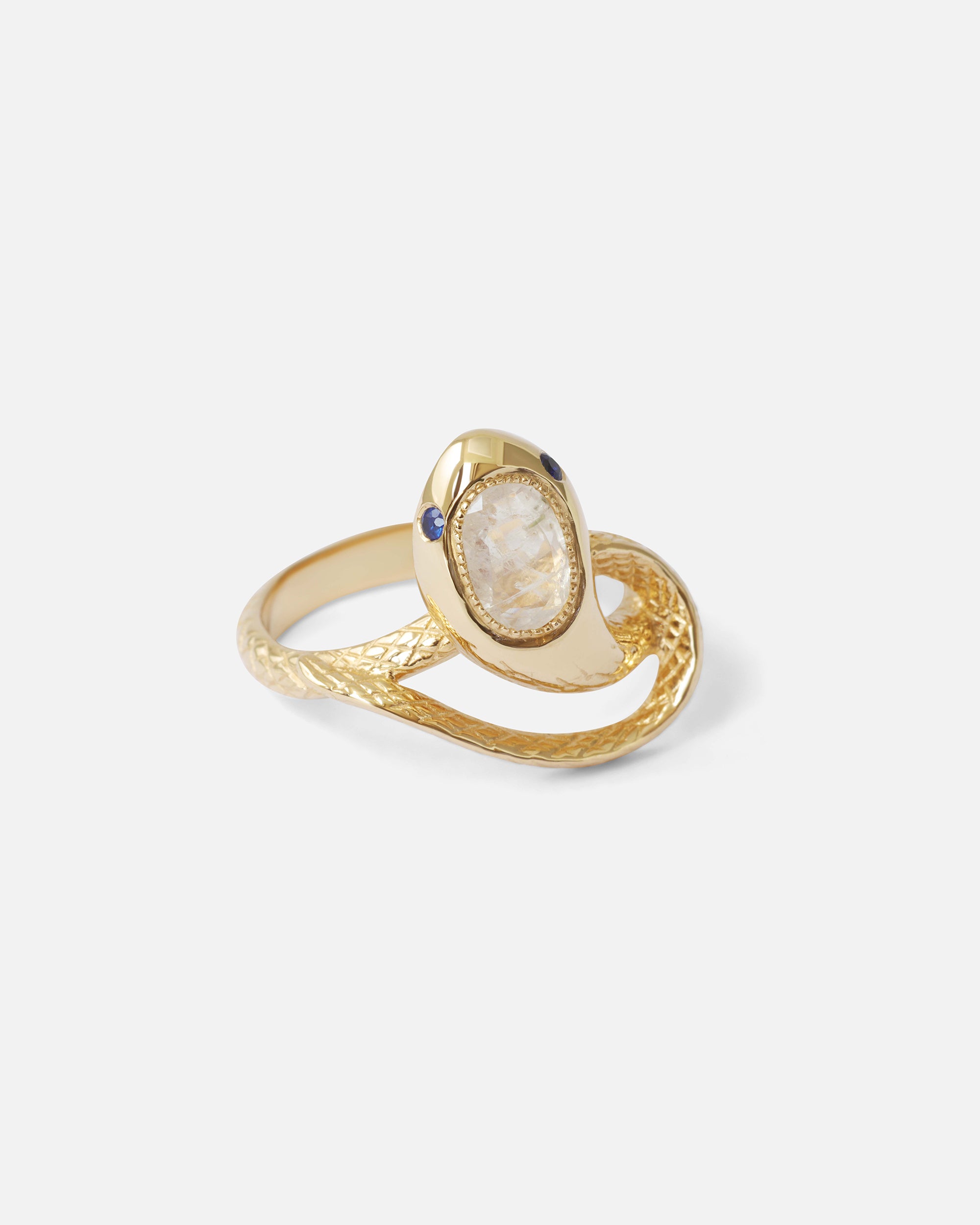Ophidia Moonstone Ring for Women - Elegant Silver Jewelry for Everyday Wear, Gift Giving & Special Occasions