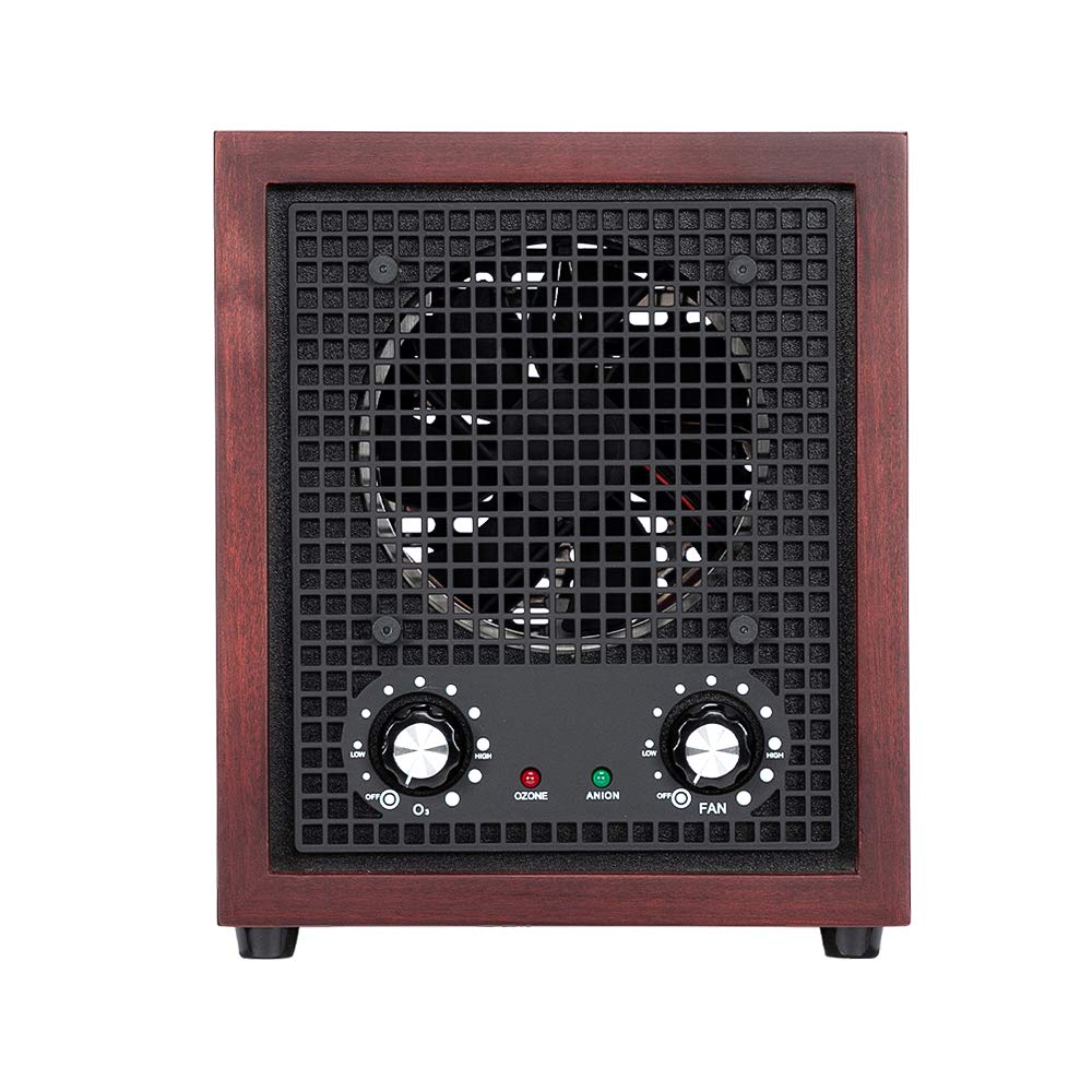 MengK ZOKOP ZOG-2 26W Ozone Air Purifier with Replaceable Ceramic Sheet - Covers 3500 Sq Ft for Home, Office, and Commercial Use - Cherry Red (Household Air Cleaner for Odor Removal & Disinfection)