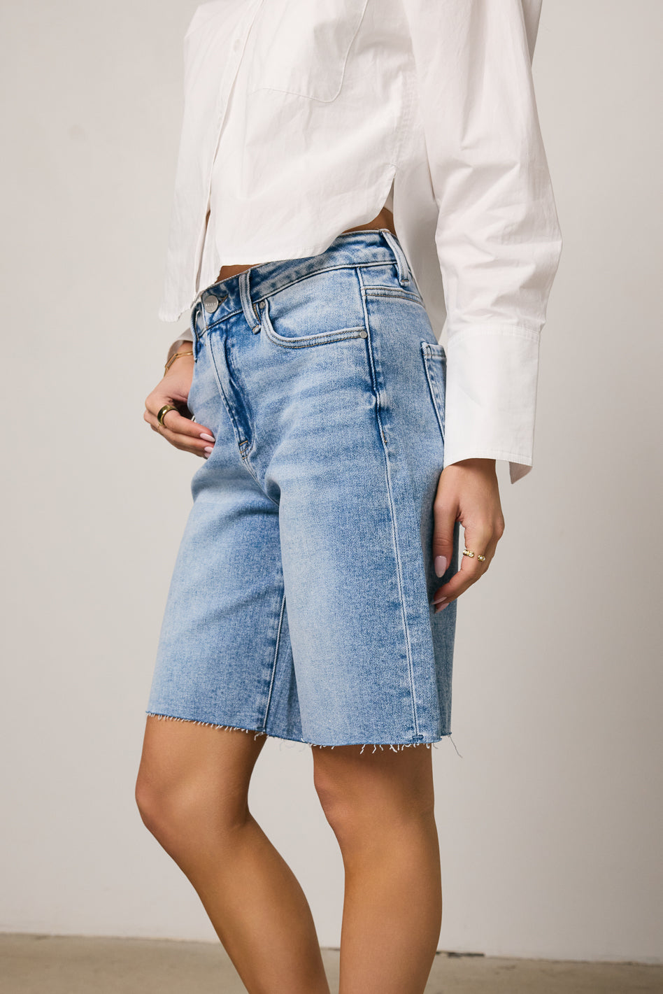 Alina Mid Rise Bermuda Shorts for Women - Comfortable Summer Casual Shorts | Perfect for Beach, Travel & Outdoor Activities | FINAL SALE