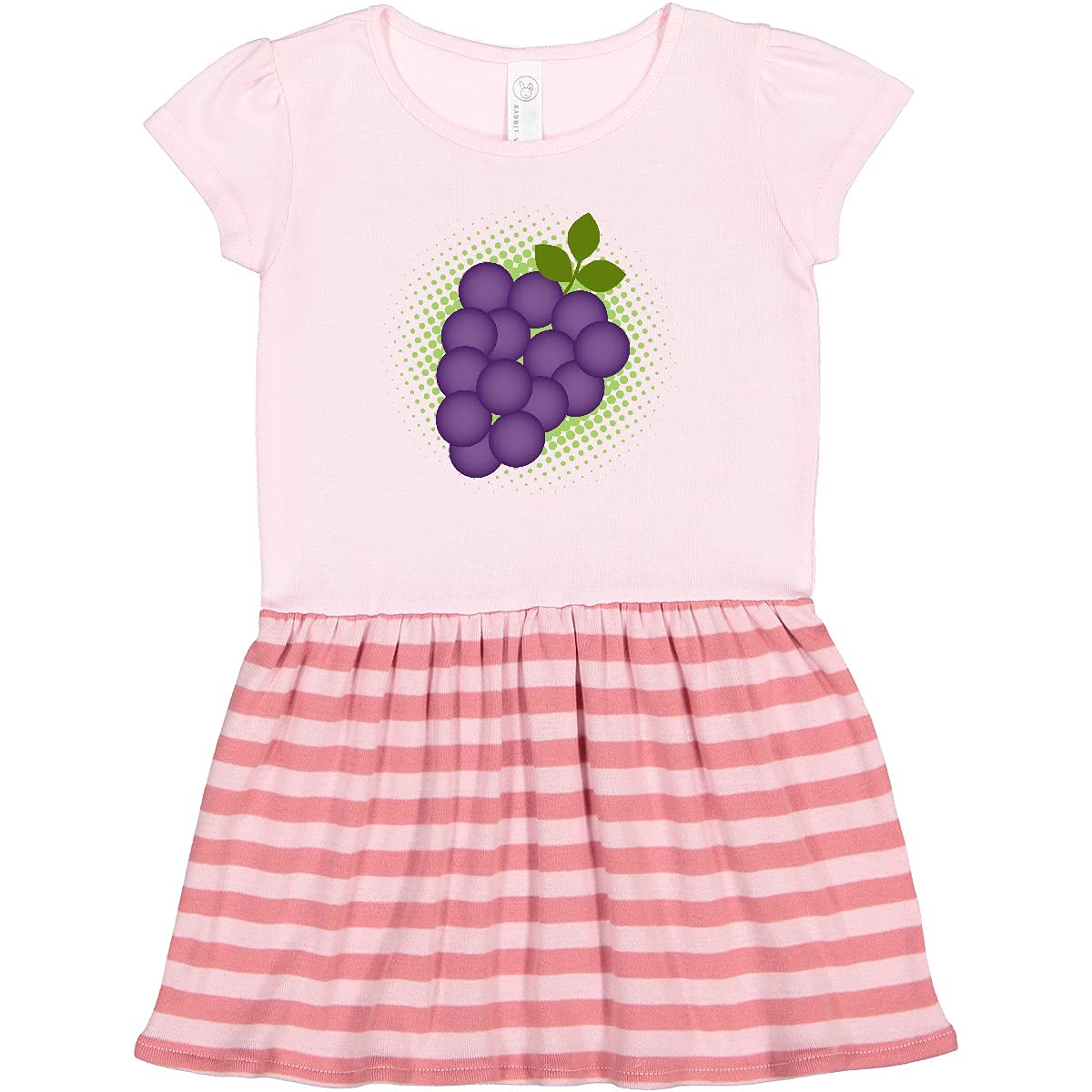 Inktastic Grapes Vineyard Fruit Grape Grower Toddler Dress - Cute Girls' Summer Outfit for Playdates, Family Photos & Vineyard Visits