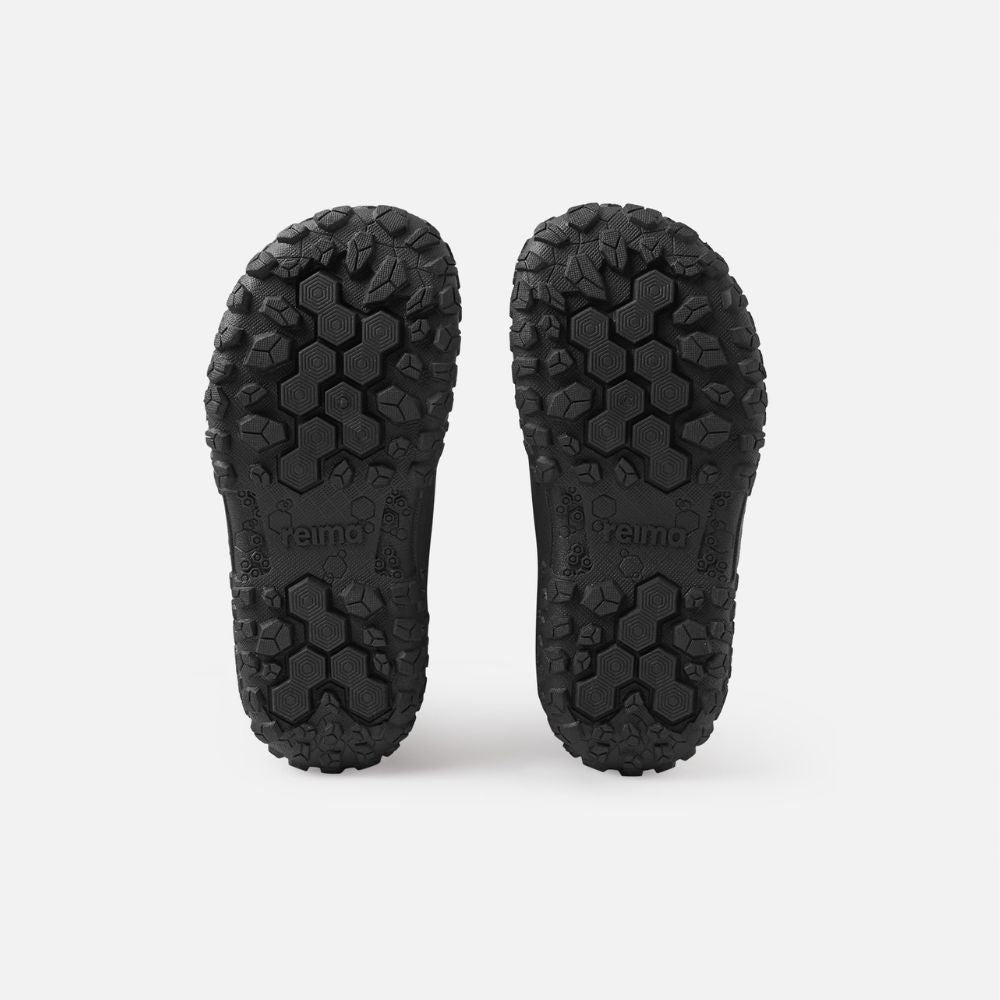 Reima Muhvari Kids Snow Boots - Waterproof Winter Boots for Boys & Girls, Warm & Durable Black Snow Shoes for Outdoor Play, Snowy Days & Cold Weather Adventures