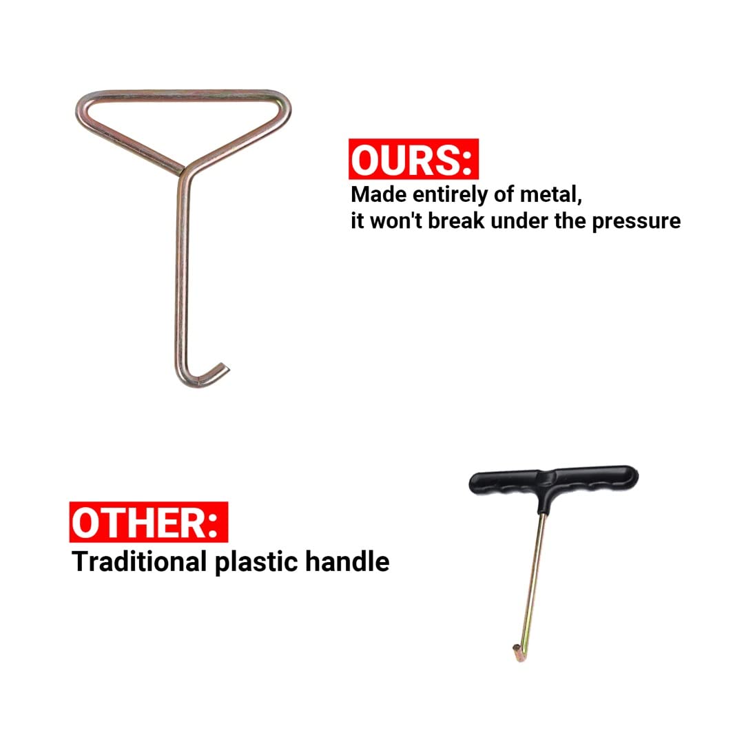 Heavy Duty Stainless Steel Trampoline Replacement Springs - Weather-Resistant Universal Fit with Included Tool & Gloves | Perfect for Backyard Trampoline Repair, Gym Equipment Maintenance, and Outdoor Playground Safety Upgrades