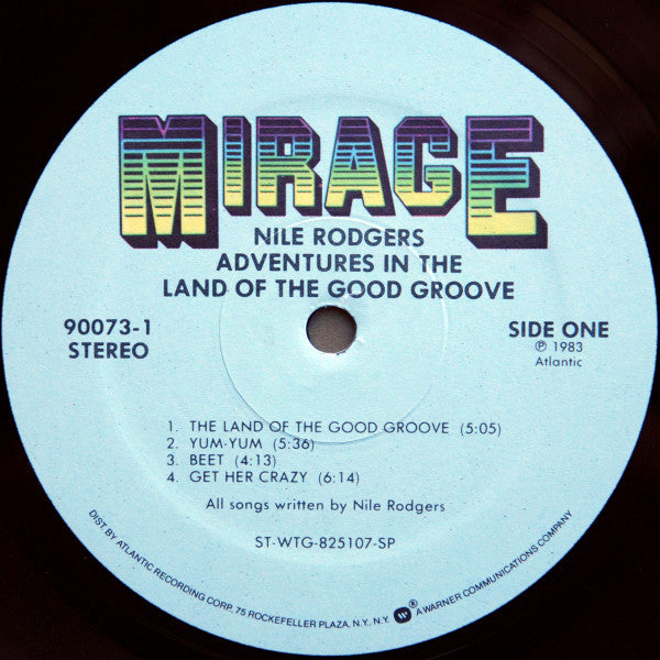 Nile Rodgers - Adventures In The Land Of The Good Groove Vinyl LP Album (VG+ Condition) | Rare Funk & Disco Record for Music Collectors & DJs