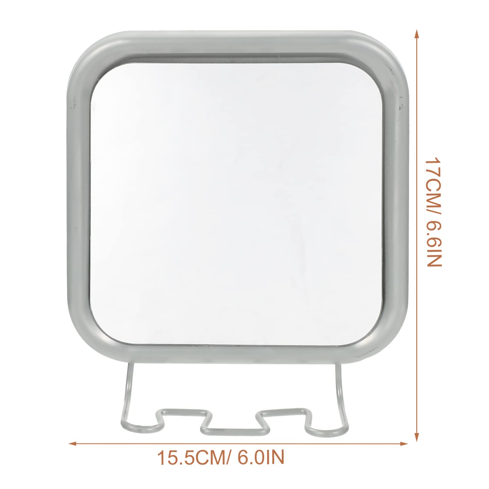 Fogless Shower Mirror with Suction Cup & Hook - Anti-Fog Shaving & Makeup Mirror for Bathroom, Travel, Vanity - Perfect for Shaving, Grooming, and Makeup Application in Wet Environments