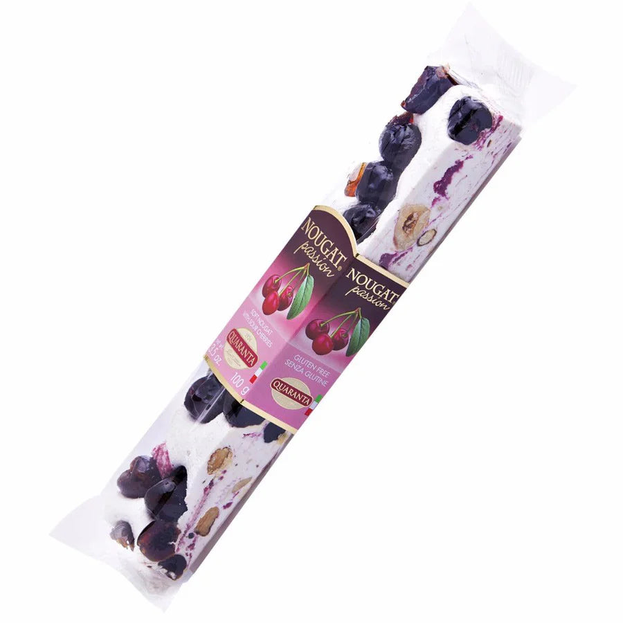 Amarena Sour Cherry Nougat - Premium Italian Gourmet Candy for Gifts & Desserts | Sweet Treat for Holidays, Parties & Special Occasions