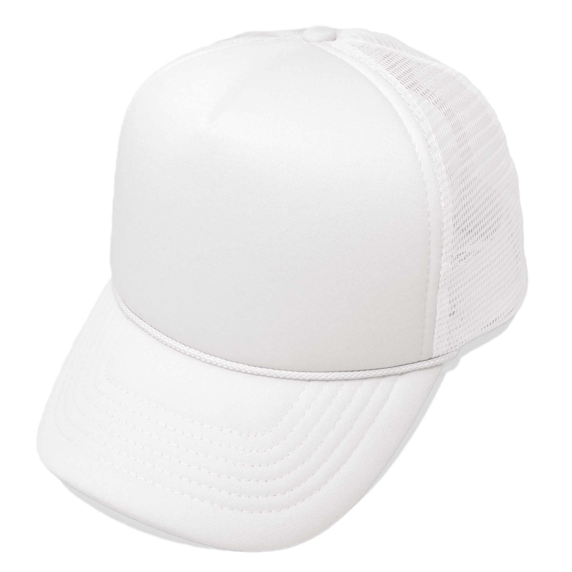 DALIX Solid Blank Trucker Hats 2 Pack - Adjustable Mesh Back Baseball Caps for Men & Women - Perfect for Outdoor Activities, Sports, and Casual Wear