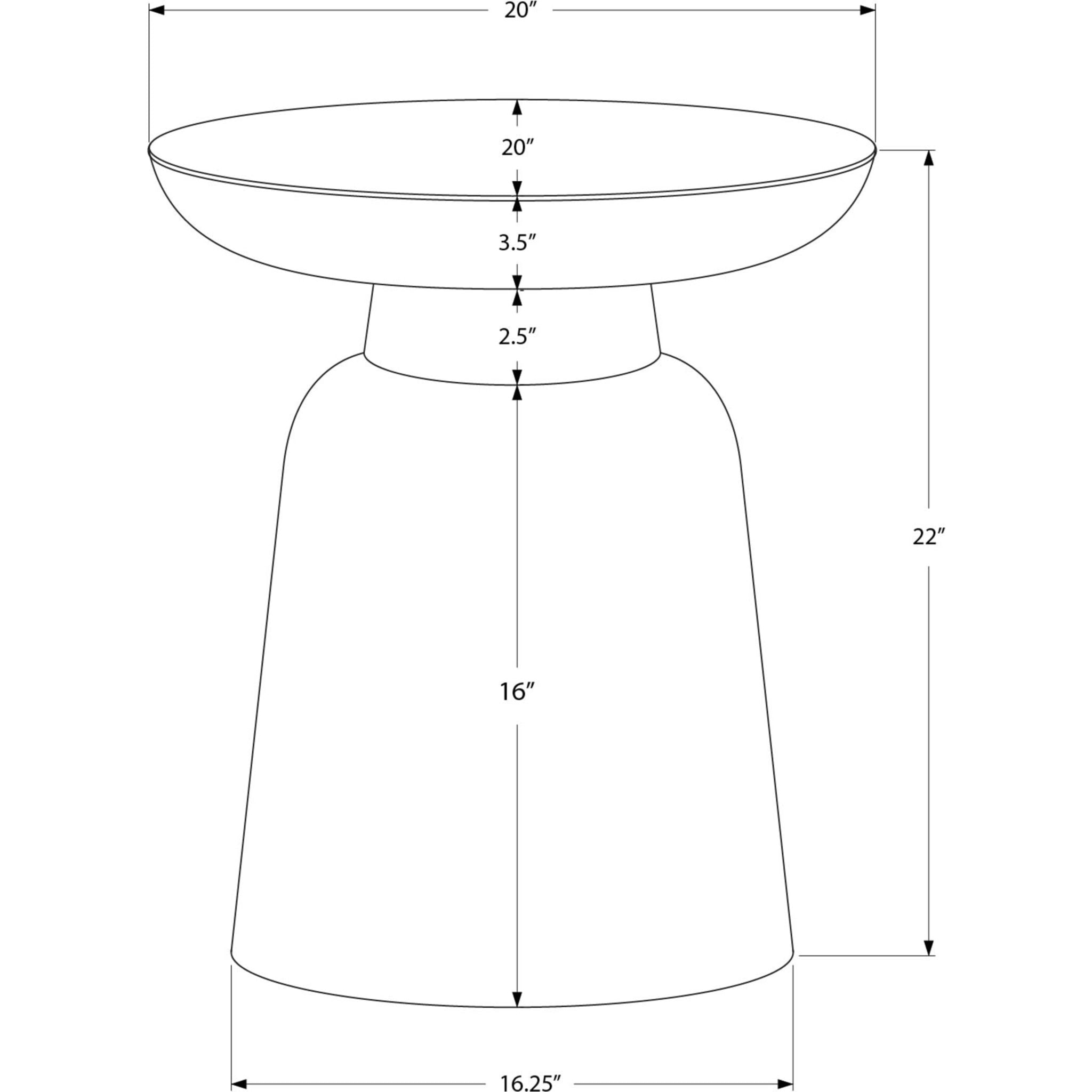 Stylish Ariana Accent Table - Modern Side Table for Living Room, Bedroom & Office - Perfect for Home Decor, Storage & Display Use