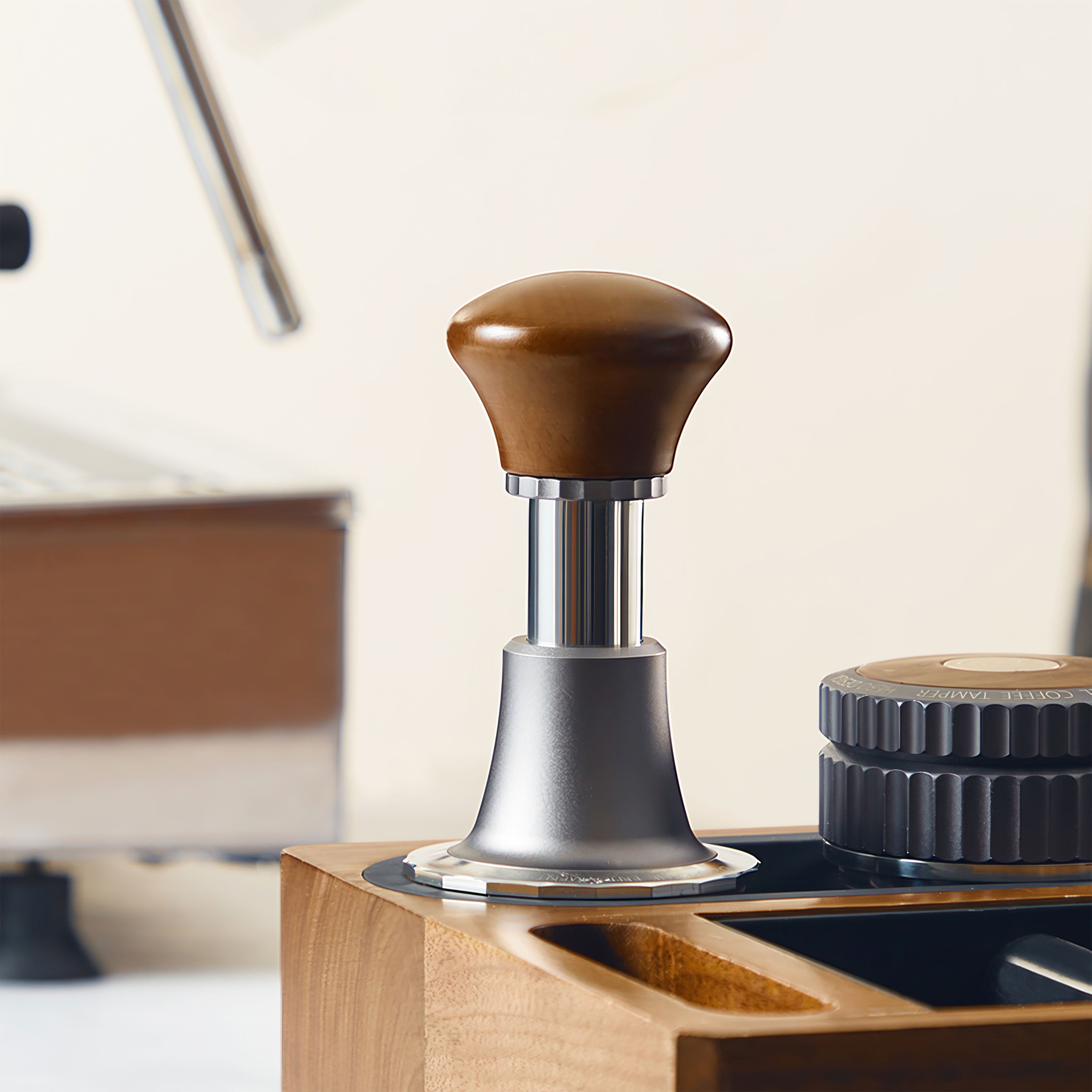 Premium Stainless Steel Coffee Tamper - 58mm Espresso Tamper for Barista & Home Use - Perfect for Espresso Machines & Coffee Pressing