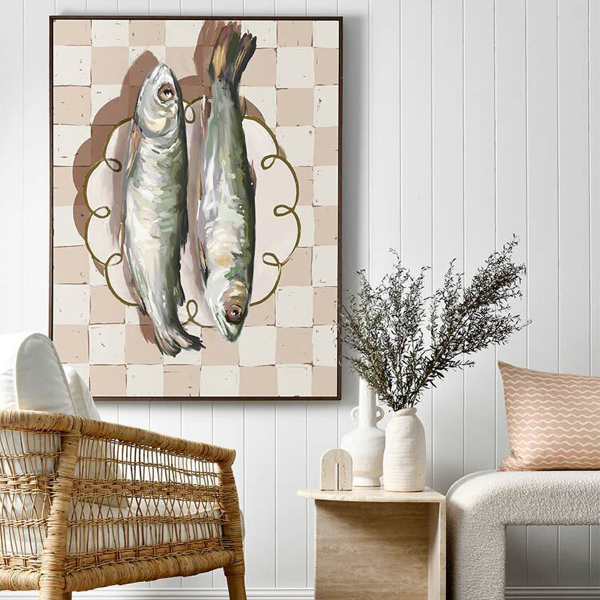 Premium Catch of the Day Fish Portrait Art Print - Wall Decor for Kitchen, Restaurant & Coastal Home Decor