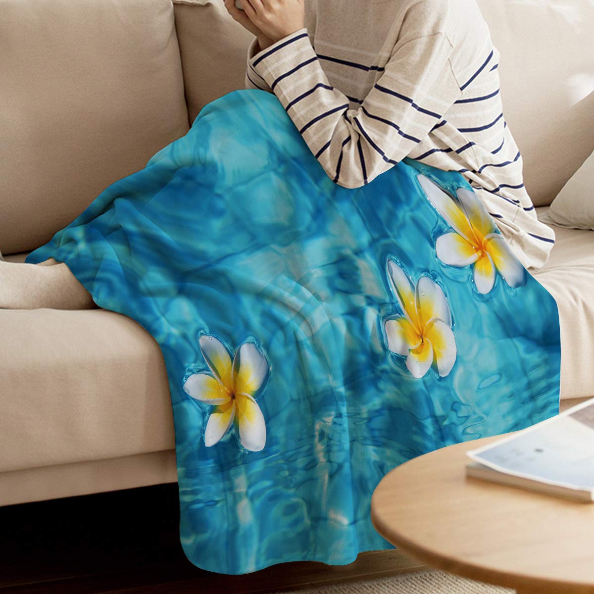 T&H XHome Flannel Fleece Throw Blanket - Soft Warm Nursery Blanket for Baby, Toddler & Pet - 50