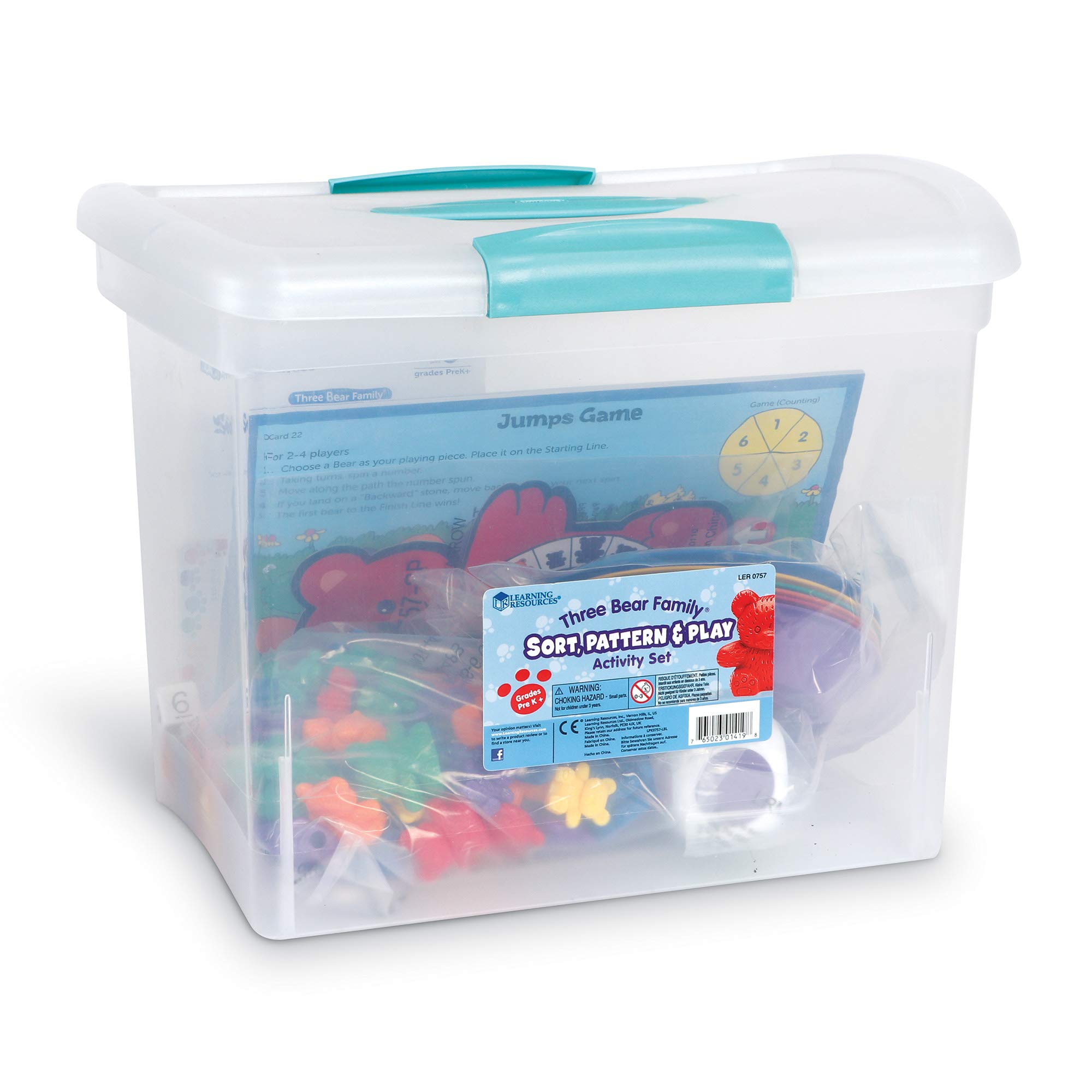 Learning Resources LER0757 Three Bear Family Counting, Sorting & Pattern Activity Set - Educational Math Toy for Preschool & Kindergarten Classroom or Homeschool Use