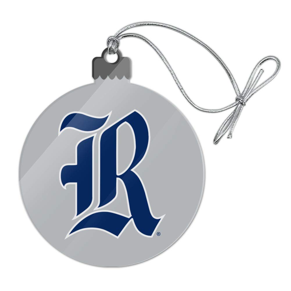 Rice University Owls Logo Acrylic Christmas Tree Ornament - Holiday Decor for Alumni, Fans & Collectors - Perfect for Xmas Trees, Gifts & School Spirit Displays
