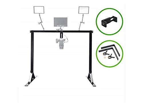 Professional Metal Overhead Table Top Mount Stand - OH100 Studio DSLR/iPhone Camera Mount for Top-Down Photography | Perfect for Product Shots, Food Photography & DIY Videos
