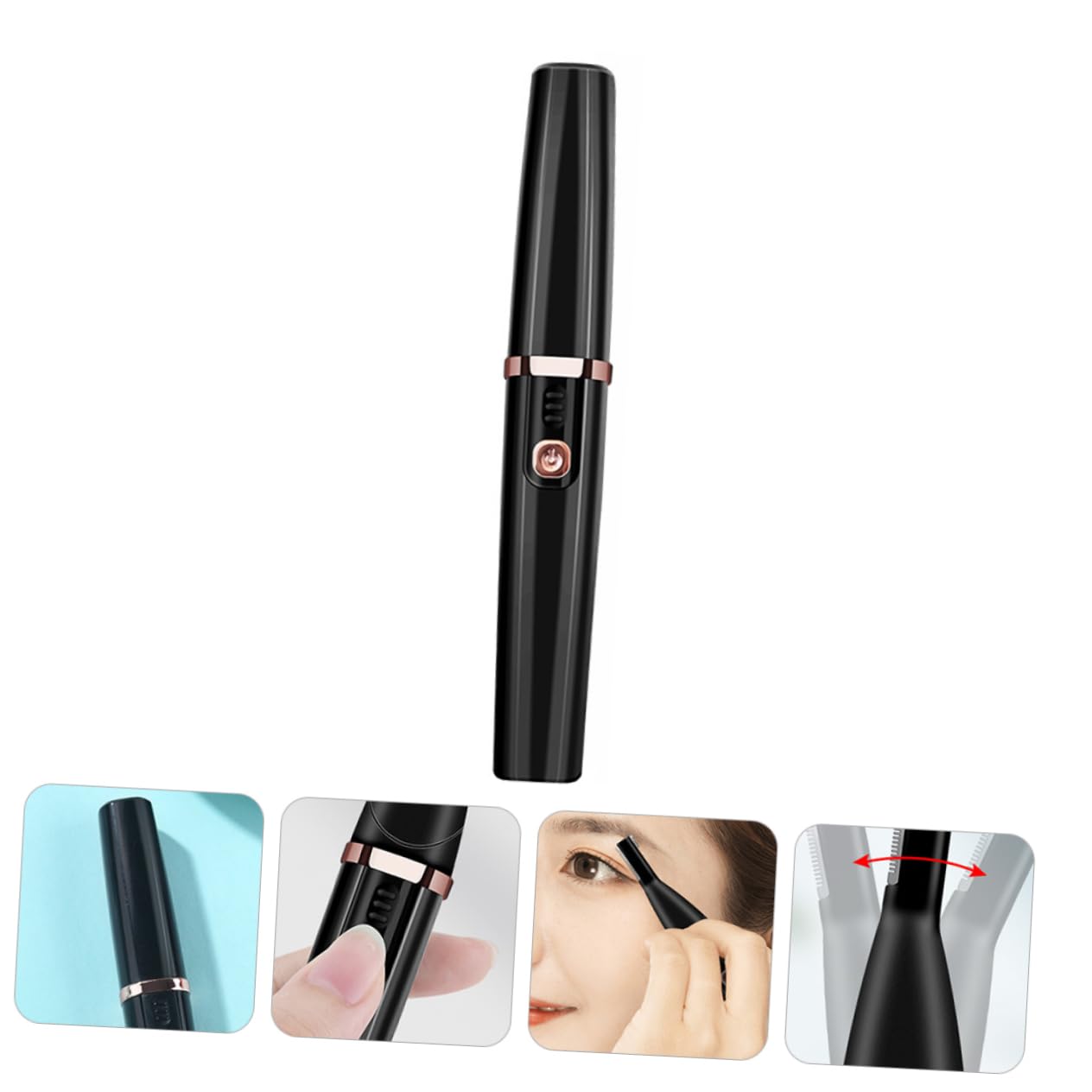 Baluue Electric Eyebrow Trimmer for Women - Facial Hair Remover, Epilator & Shaver - 1PC Black | Painless Eyebrow Shaping, Smooth Skin | Perfect for Travel, Home & Salon Use