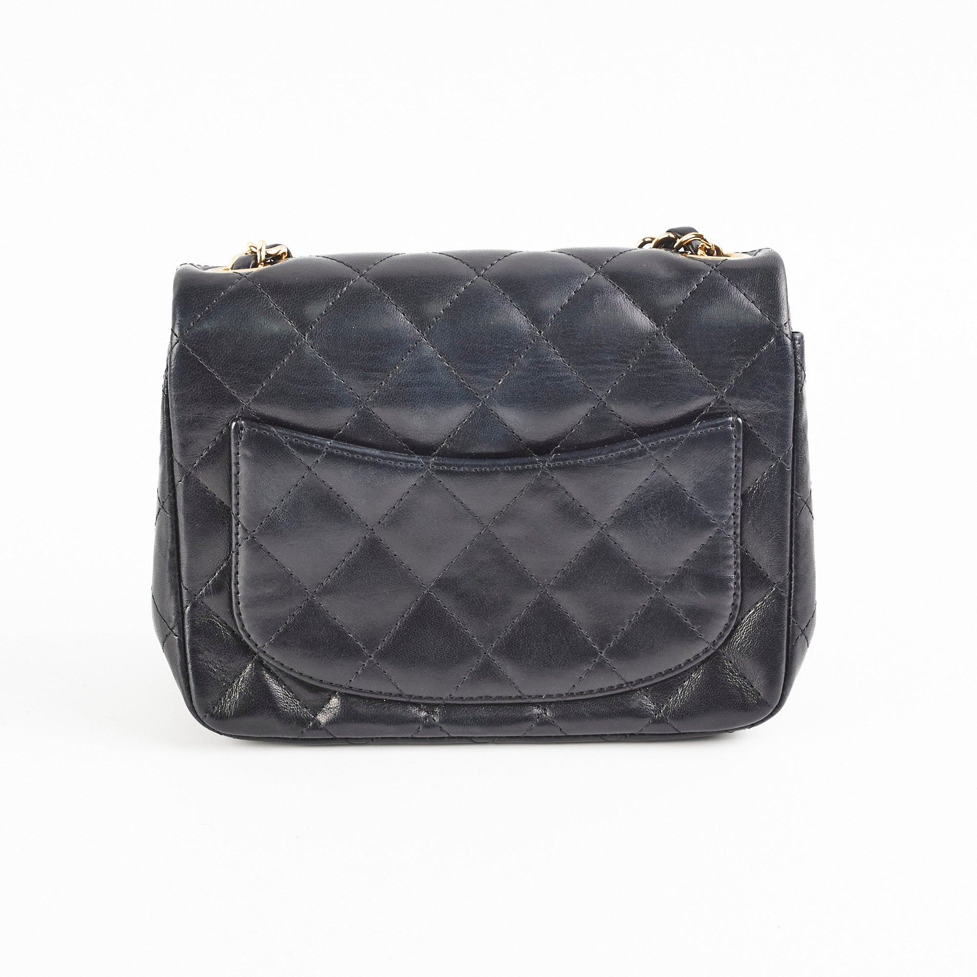 Chanel Mini Square Flap Bag Black Caviar Leather with Gold Hardware - Luxury Crossbody Purse for Women, Perfect for Date Night & Evening Events