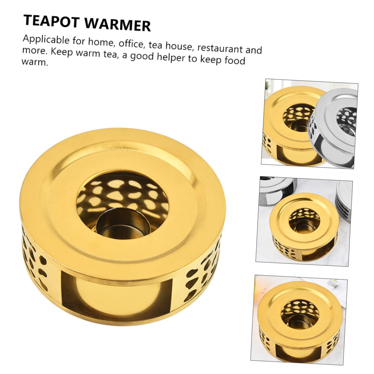 Premium Stainless Steel Teapot Warmer - Electric Tea Kettle Heater Base with Japanese Design - Perfect for Home, Office & Tea Ceremonies