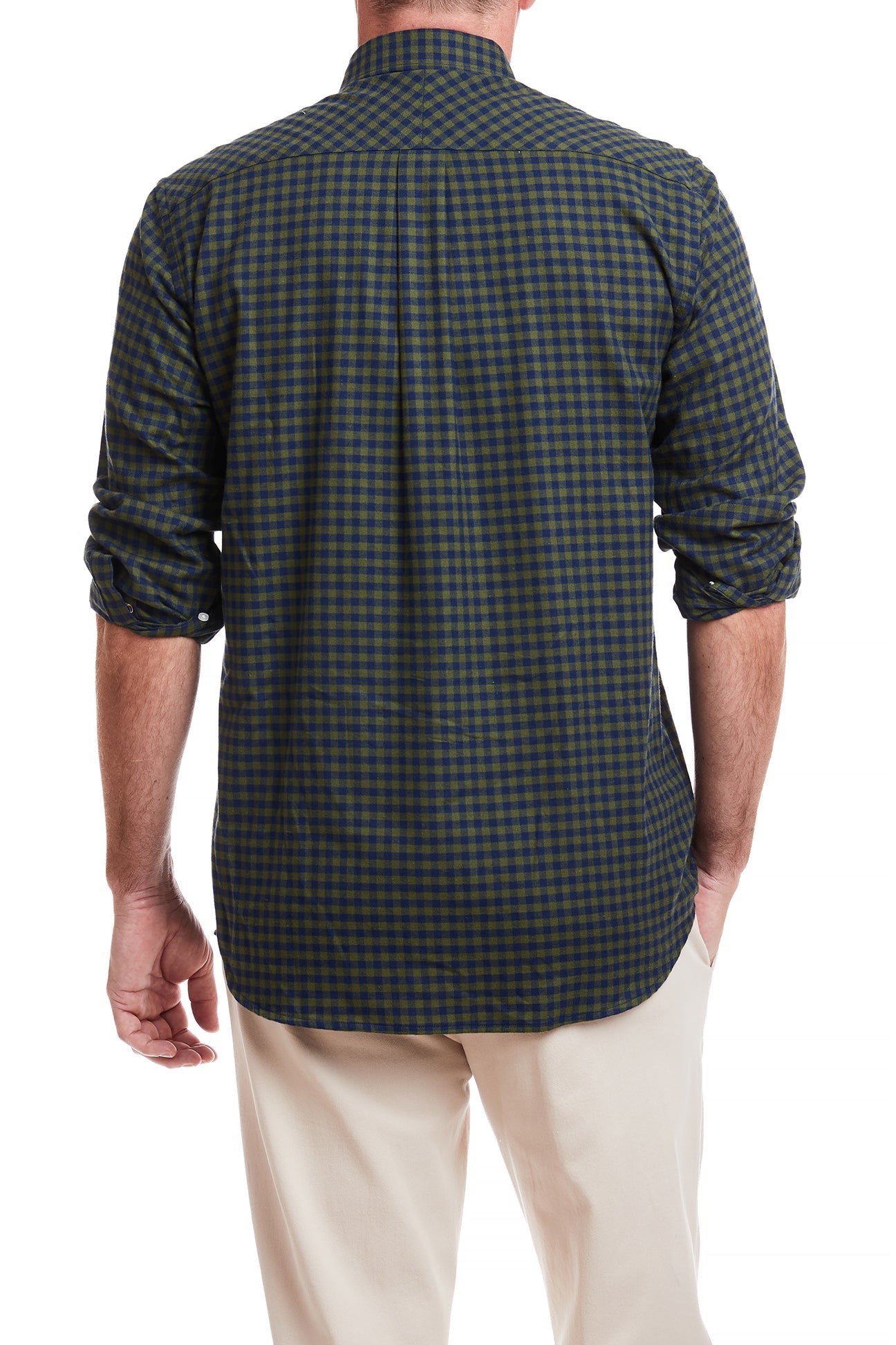 Chase Shirt - Olive & Navy Buffalo Check Flannel Shirt for Men | Casual Wear, Outdoor Activities & Layering